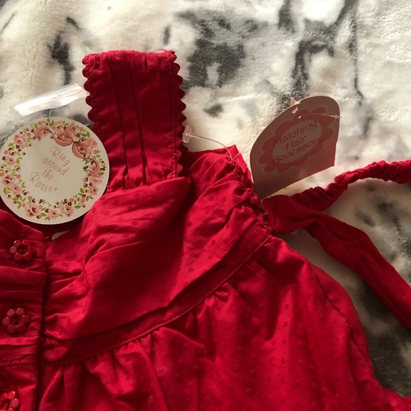 2T NEW dress & headband made in the Philippines - Picture 3 of 5